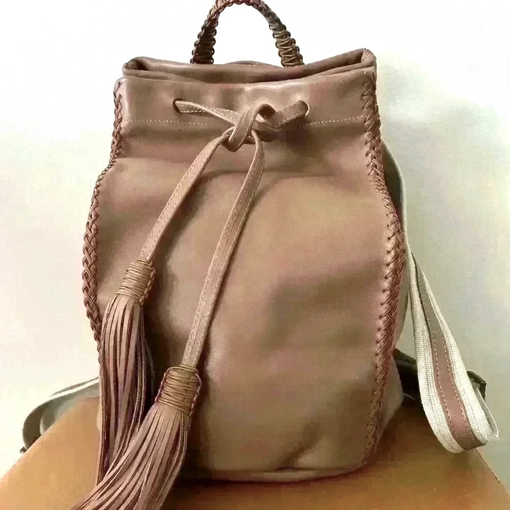 NWT Callista Crafts Signature Leather‎ Tan Oak Backpack